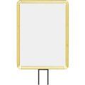 Lavi Industries , Vertical Fixed Sign Frame, , 11" x 14", For 13' Posts, Gold 50-1131F12V/GD